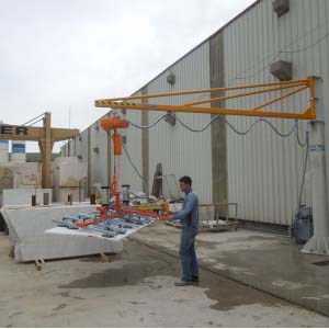Vakumla Mermer Plaka Kaldırma - Vacuum-Lifting For Marble Slab