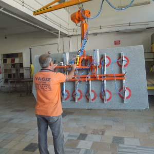 Vakumla Mermer Plaka Kaldırma - Vacuum-Lifting For Marble Slab