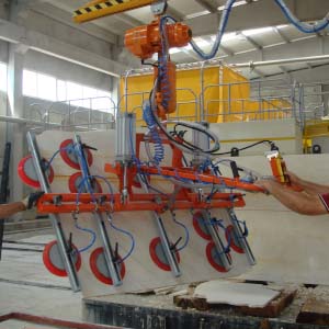 Vakumla Mermer Plaka Kaldırma - Vacuum-Lifting For Marble Slab